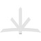 Ekena Millwork Alberta Architectural Grade PVC Gable Bracket, 84"W x 52 1/2"H x 2"D x 6"F, 15/12 Pitch GBP084X53X0206ALB00 - alternate 3